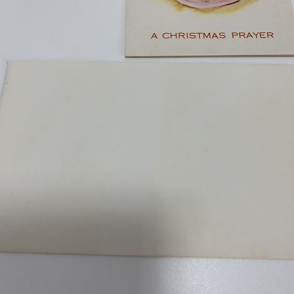 Pair vintage note cards Reproducta Co. USA Religious Children Christmas - Picture 4 of 7
